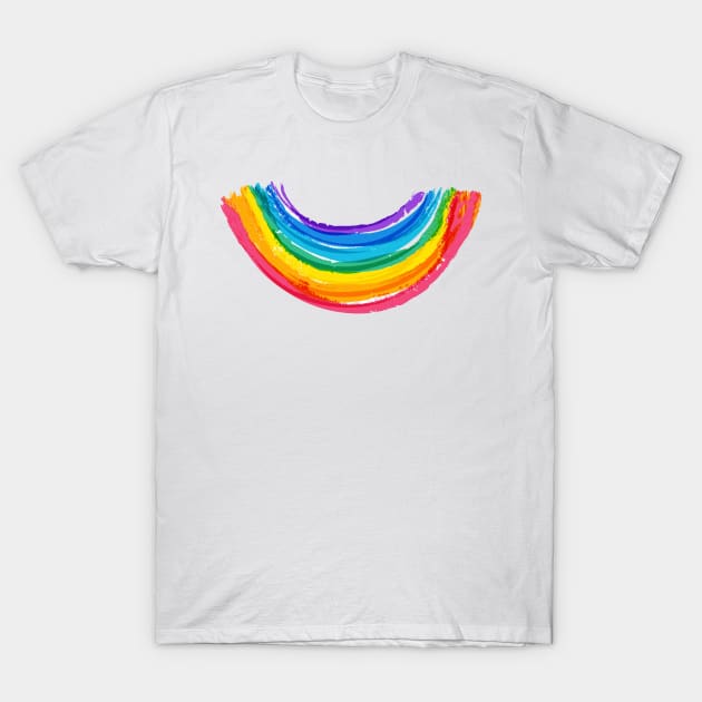 Rainbow Smile Rainbow Colors T-Shirt by Studio Hues